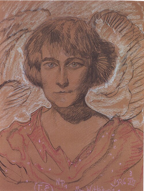 Portrait of Kazimiera Żuławska, 1926, Stanisław Ignacy Witkiewicz