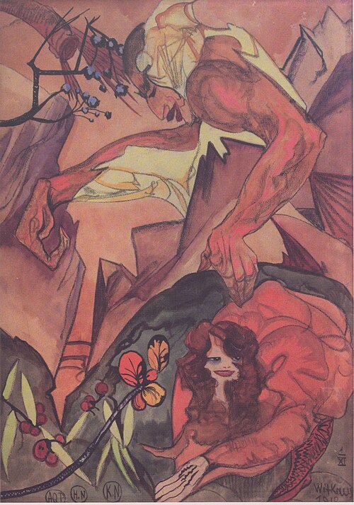 Composition in rocky landscape, 1918, Stanisław Ignacy Witkiewicz