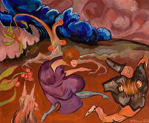 Composition with a dancer, 1920, Stanisław Ignacy Witkiewicz