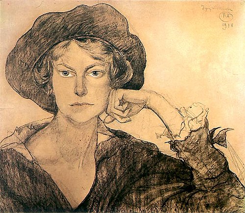 Portrait of Irena Szarot, 1918, Stanisław Ignacy Witkiewicz