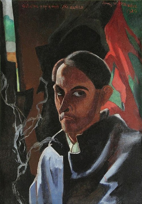 Self-Portrait, "Convict's Last Cigarette", 1924, Stanisław Ignacy Witkiewicz