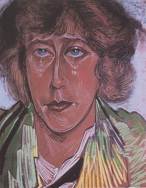 Portrait of Maria Pawlikowska-Jasnorzewska, 1924, Stanisław Ignacy Witkiewicz