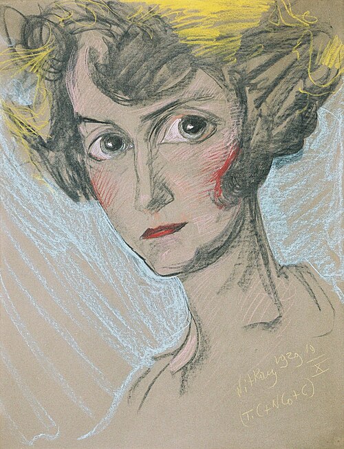 Portrait of Modesta Zwolińska, 1929, Stanisław Ignacy Witkiewicz