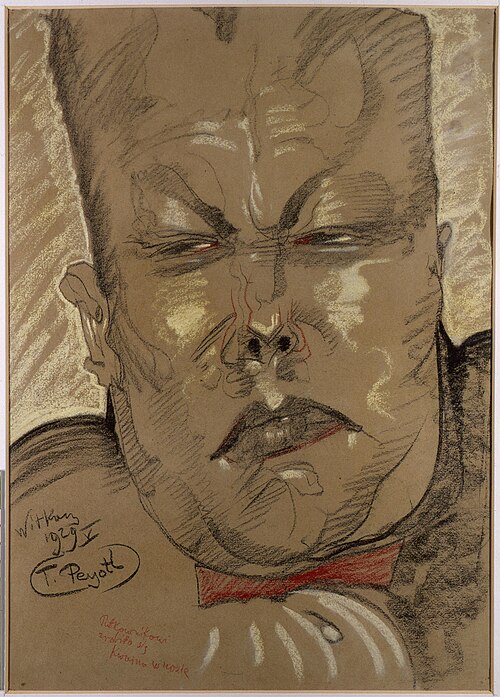 Portrait of Colonel Janusz de Beaurain, 1929, Stanisław Ignacy Witkiewicz