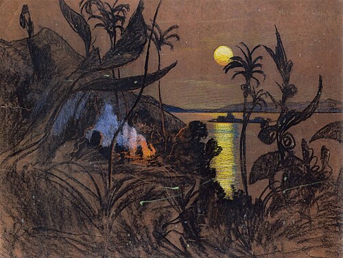 Australian landscape, 1918, Stanisław Ignacy Witkiewicz
