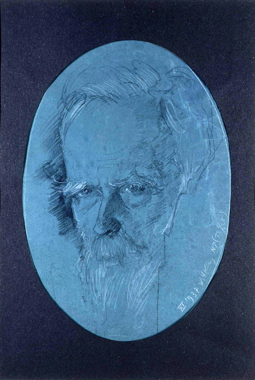 Portrait of Hans Cornelius, 1937, Stanisław Ignacy Witkiewicz