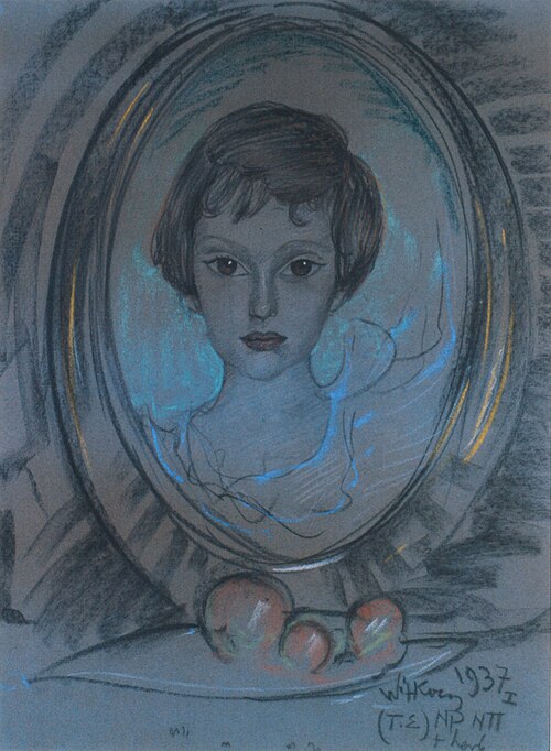 Portrait of Irena Raciborska, 1937, Stanisław Ignacy Witkiewicz