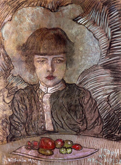 Portrait of Leszek Komorowski at the age of 7, 1932, Stanisław Ignacy Witkiewicz