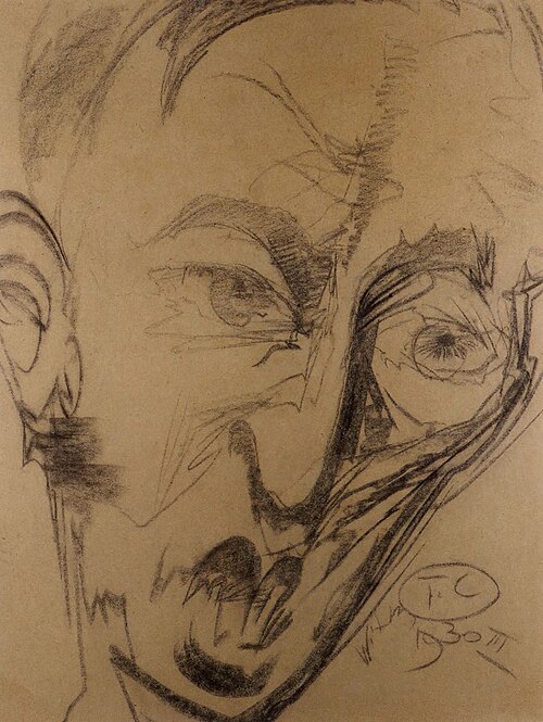 Portrait of Kazimierz Sosnkowski, 1930, Stanisław Ignacy Witkiewicz