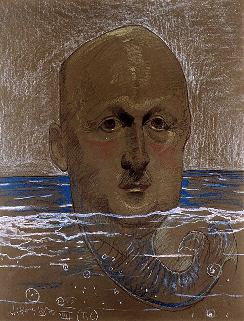 Portrait of Michał Krajewski, 1930, Stanisław Ignacy Witkiewicz