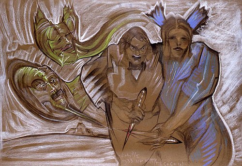 Composition - Lady Macbeth, 1933, Stanisław Ignacy Witkiewicz