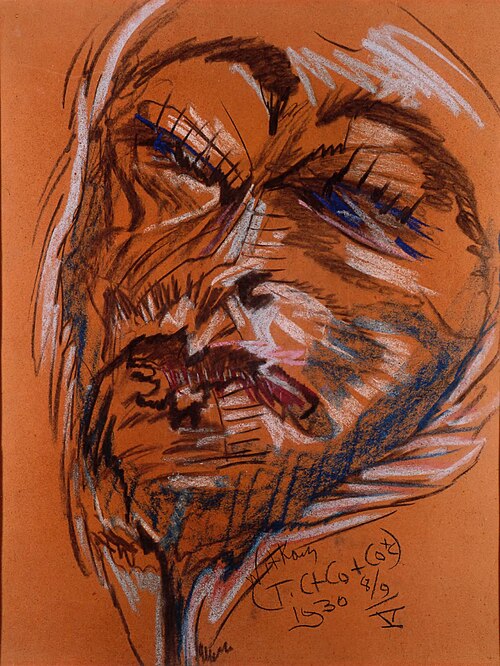 Portrait of a man, 1930, Stanisław Ignacy Witkiewicz