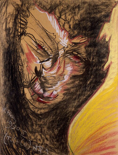 Portrait of Helena Białynicka-Birula, "Old Jew", 1930, Stanisław Ignacy Witkiewicz