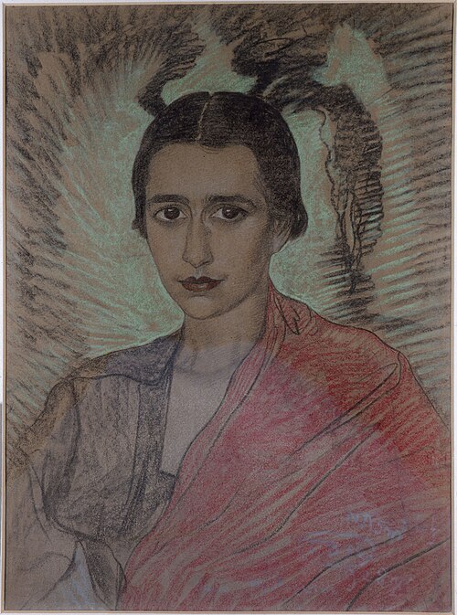 Portrait of Irena Krzywicka, 1928, Stanisław Ignacy Witkiewicz