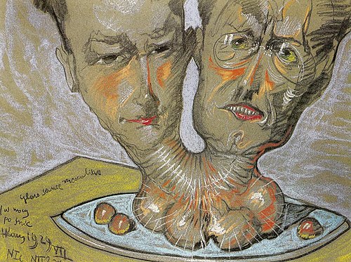 Double portrait - Helena Białynicka-Birula and Stefan Glass, 1929, Stanisław Ignacy Witkiewicz