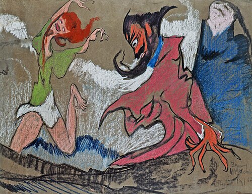 Composition with a dancer, 1916, Stanisław Ignacy Witkiewicz