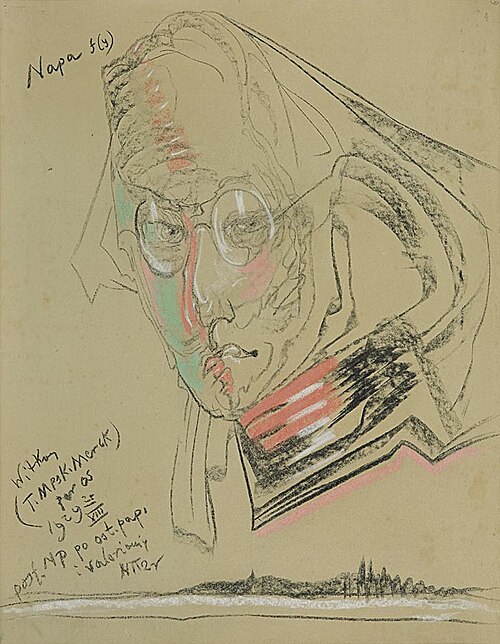 Napoleon's Grenadier - Portrait of Teodor Białynicki-Birula, 1929, Stanisław Ignacy Witkiewicz