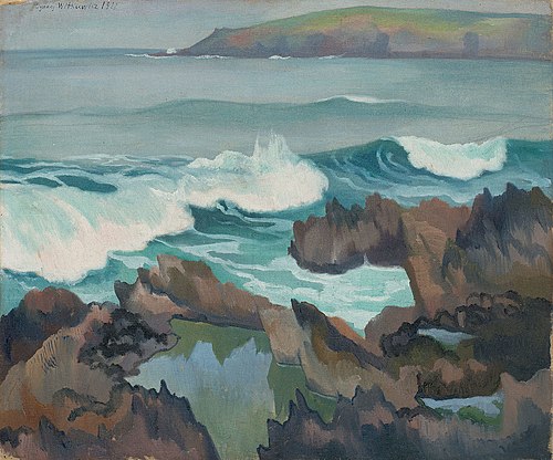 Sea in Brittany, 1911, Stanisław Ignacy Witkiewicz