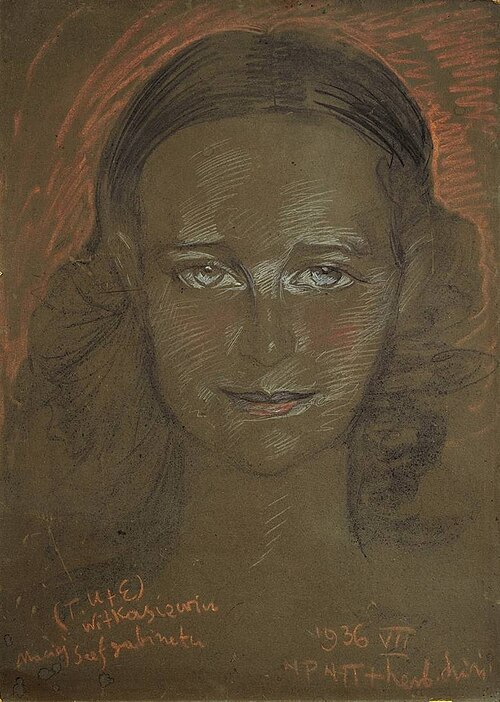 Portrait of Jadwiga Sobolewska  née Błażejewicz, 1936, Stanisław Ignacy Witkiewicz