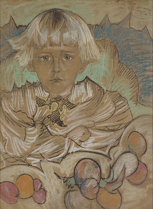 Portrait of a boy,  Tomasz Domaniewski, 1924, Stanisław Ignacy Witkiewicz