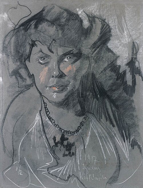 Portrait of a woman, 1917, Stanisław Ignacy Witkiewicz