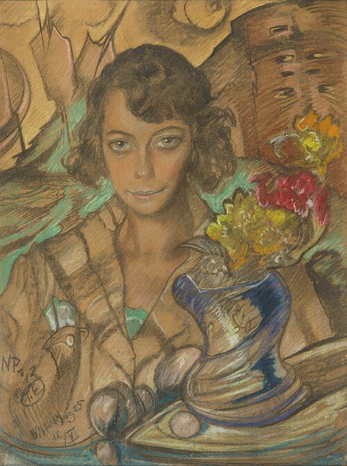Portrait of Irena Wiedyskiewicz-Polniakowa, 1925, Stanisław Ignacy Witkiewicz