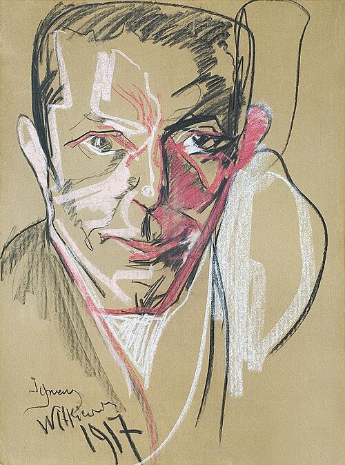 Male portrait, 1917, Stanisław Ignacy Witkiewicz