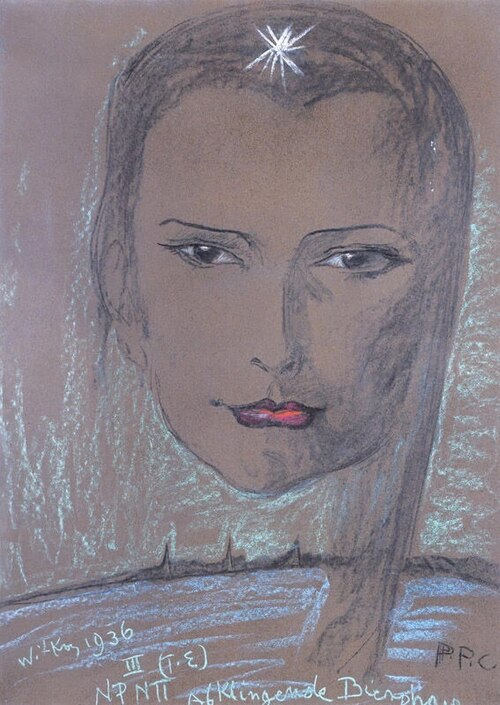 Portrait of Maria Kamińska, 1936, Stanisław Ignacy Witkiewicz