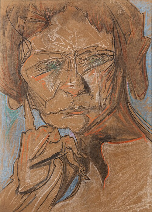 Portrait of Kazimiera Żuławska, 1924, Stanisław Ignacy Witkiewicz