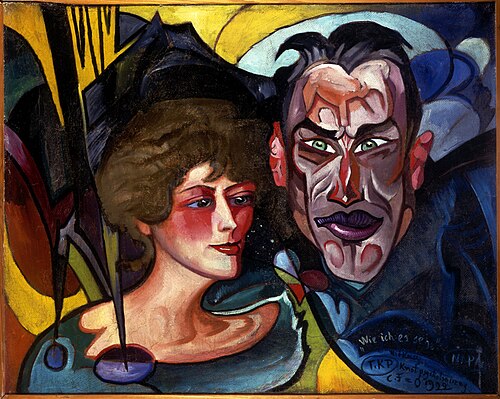 Portrait of Anna and Jarosław Iwaszkiewicz, 1922, Stanisław Ignacy Witkiewicz