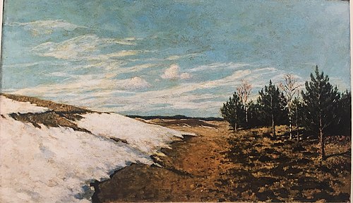 Landscape with pines and snow, 1904, Stanisław Ignacy Witkiewicz