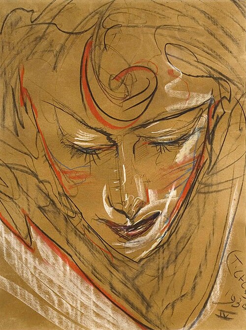 Portrait of Janina Turowska-Leszczyńska, 1930, Stanisław Ignacy Witkiewicz