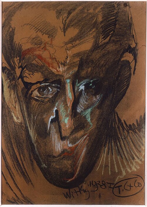 Portrait of Father Jan Humpola, horrible uncle, 1928, Stanisław Ignacy Witkiewicz
