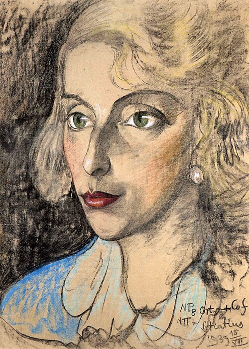 Portrait of Jadwiga Netzel, 1939, Stanisław Ignacy Witkiewicz