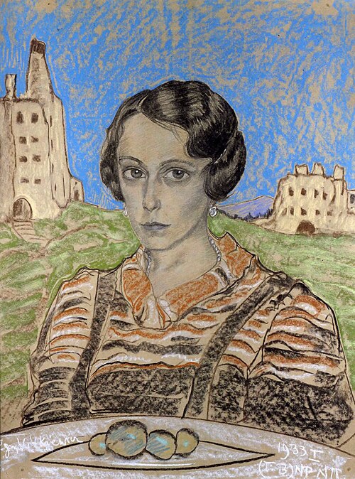 Portrait of Aleksandra Totwenowa, 1933, Stanisław Ignacy Witkiewicz
