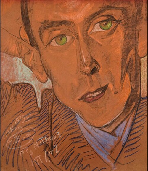 Portrait of Anastazy Gilczewski, 1929, Stanisław Ignacy Witkiewicz