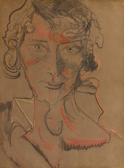 Portrait of Eugenia Dunin-Borkowska, 1919, Stanisław Ignacy Witkiewicz