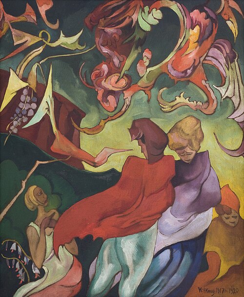 Composition with female figures, 1917, Stanisław Ignacy Witkiewicz