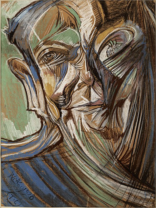 Portrait of Teofil Trzciński (III), 1920, Stanisław Ignacy Witkiewicz