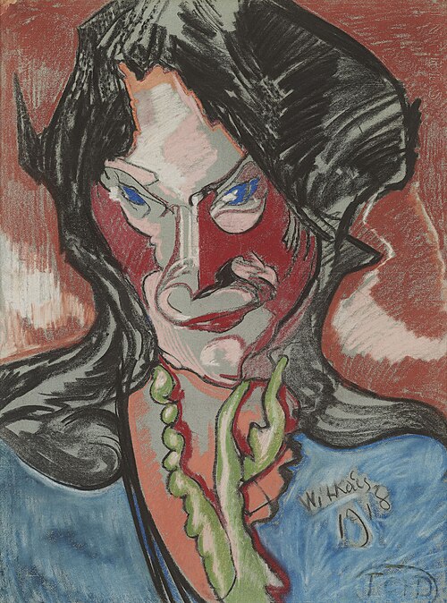 Portrait of Maria Witkiewiczówna, 1918, Stanisław Ignacy Witkiewicz