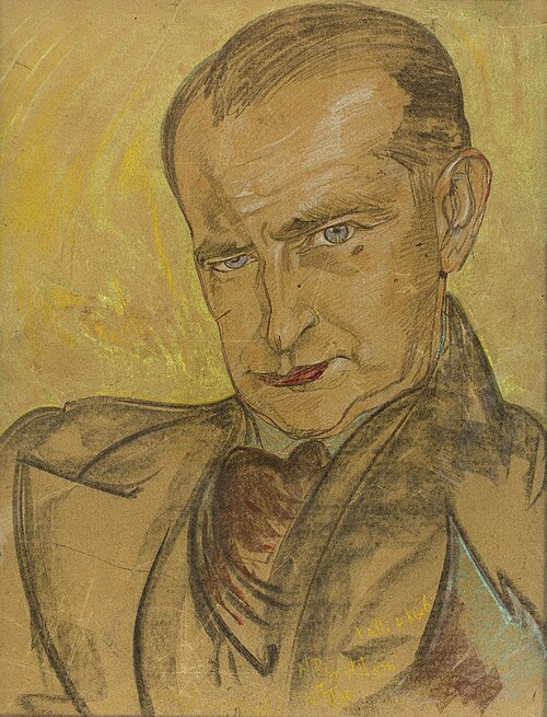 Portrait of Marian Bronisław Godecki, 1935, Stanisław Ignacy Witkiewicz
