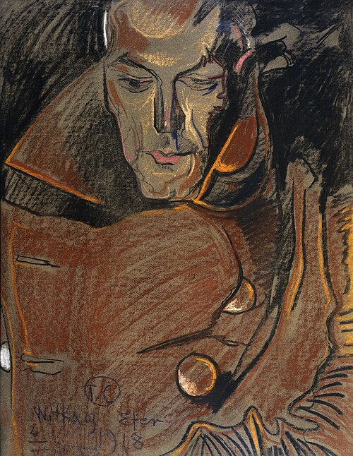 Portrait of a man, 1918, Stanisław Ignacy Witkiewicz