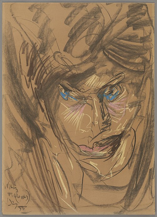 A portrait of Aniela Zagórska, 1929, Stanisław Ignacy Witkiewicz