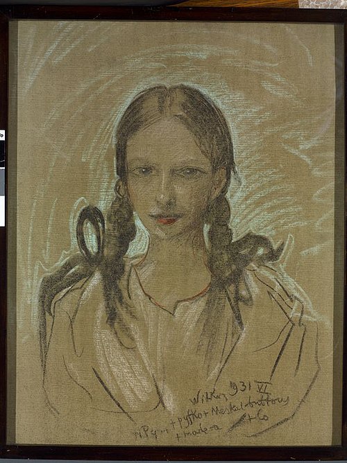 Portrait of a girl - Jadwiga Piłsudska, 1931, Stanisław Ignacy Witkiewicz