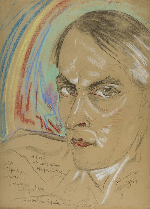 Autoportrait, 1933, Stanisław Ignacy Witkiewicz