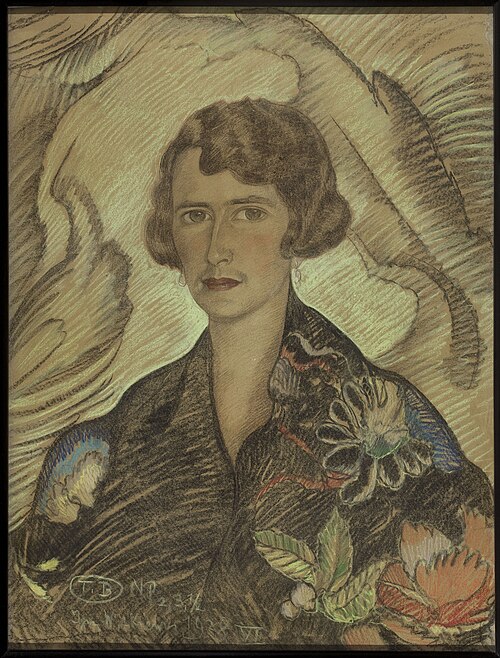 Portrait of Jadwiga Hofman née Głowacki, 1928, Stanisław Ignacy Witkiewicz