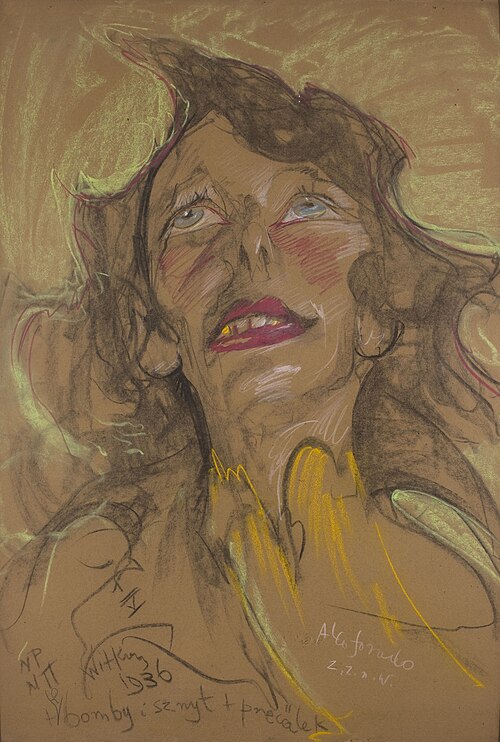 Portrait of Zofia Szumanowa née Szczepanowska, 1936, Stanisław Ignacy Witkiewicz