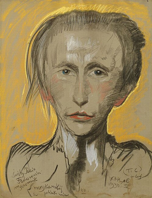Portrait of Józef Fedorowicz, 1930, Stanisław Ignacy Witkiewicz
