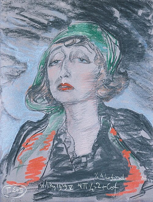 Portrait of Nena Stachurska, 1929, Stanisław Ignacy Witkiewicz