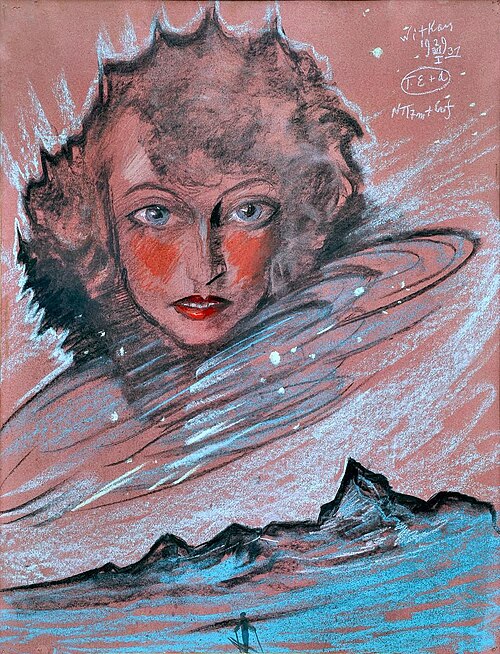 Portrait of Nena Stachurska, little star, 1929, Stanisław Ignacy Witkiewicz